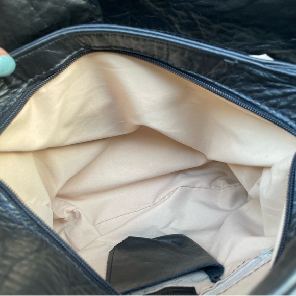 L'Artigiano Sorrentino black leather purse bag made in Italy - Picture 12 of 14